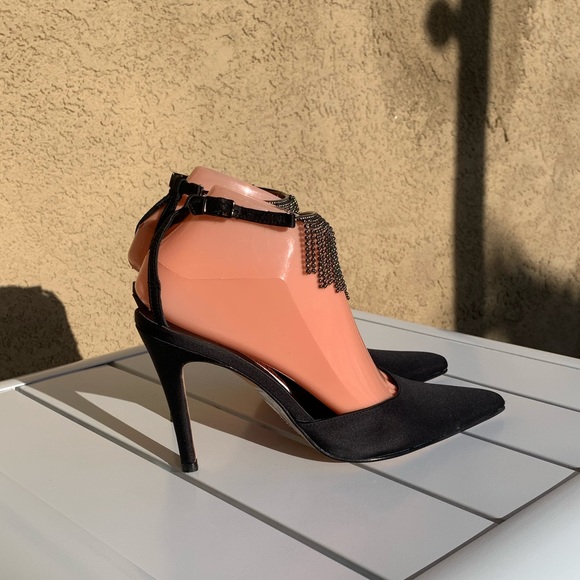 Sasha Too pumps sandals satin pointy toe size 6.5B - Picture 2 of 15